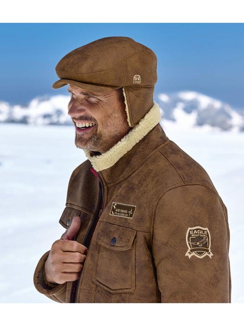 Le blouson aviateur suédine fourré sherpa - atlas for men - Kiabi Le blouson aviateur suédine fourré sherpa - atlas for men - Kiabi