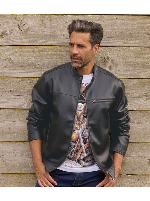 Le blouson esprit biker - atlas for men - Kiabi Le blouson esprit biker - atlas for men - Kiabi