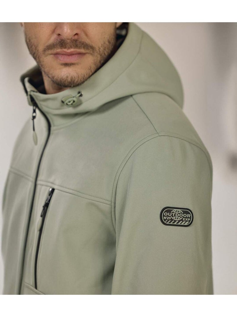 Le Blouson Softshell  - ATLAS FOR MEN Kaki - Kiabi