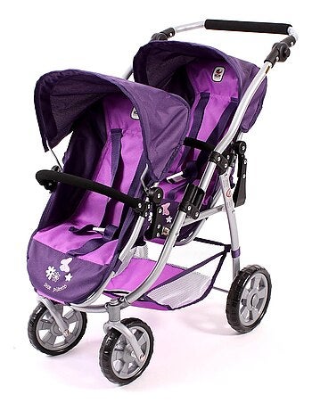 Le buggy Tandem Vario - Violet pour poupée