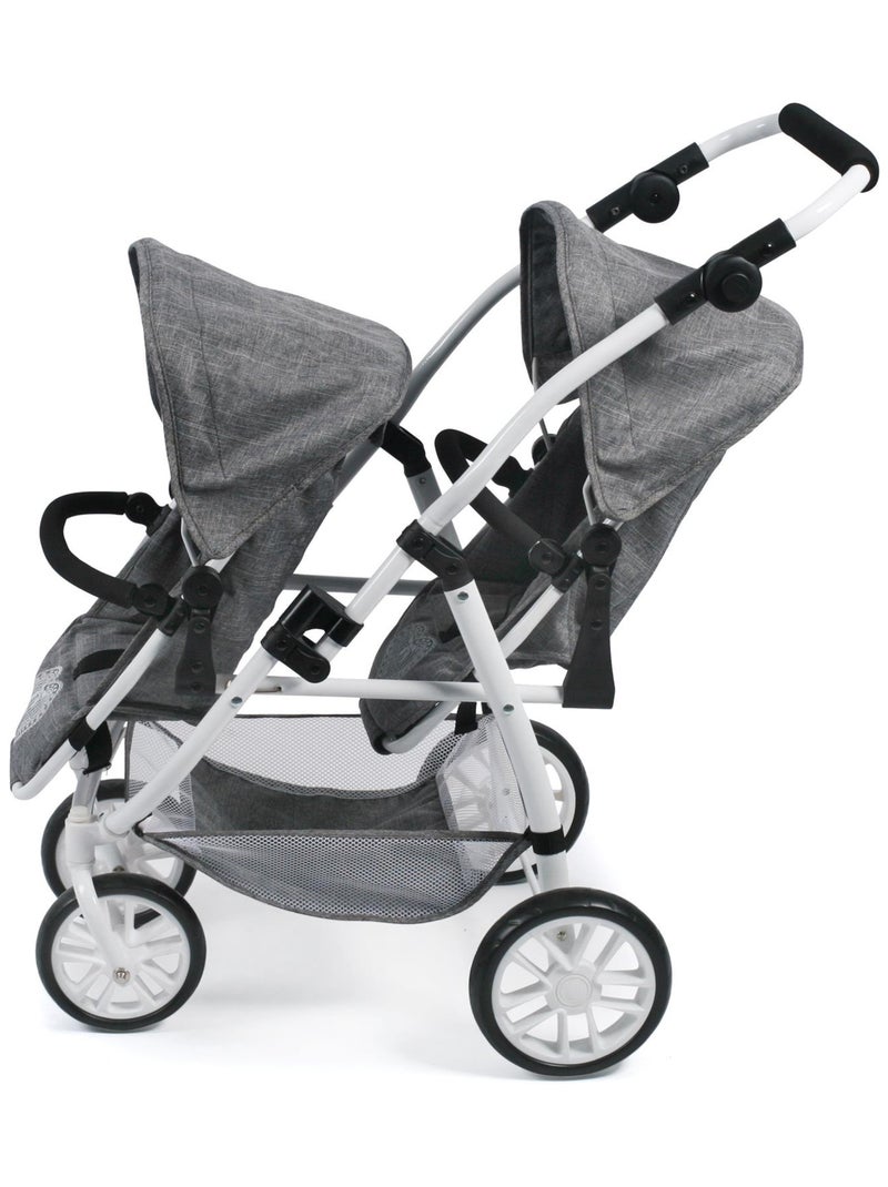 Le buggy Tandem Vario pour poupées - Coloris 76 Gris - Kiabi