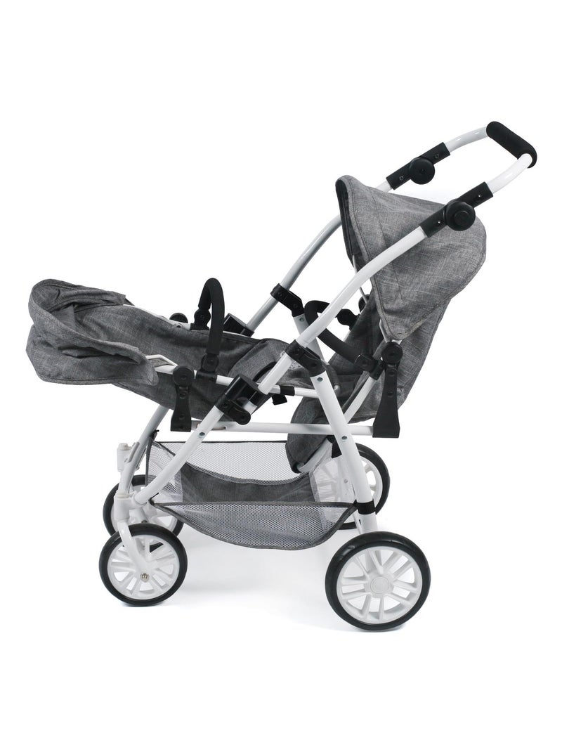 Le buggy Tandem Vario pour poupées - Coloris 76 Gris - Kiabi