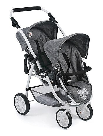 Le buggy Twinny pour poupées, Anthracite