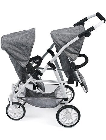 Le buggy Twinny pour poupées, Anthracite