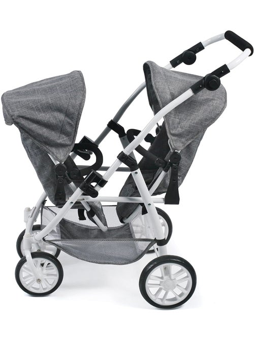 Le buggy Twinny pour poupées, Anthracite - Kiabi