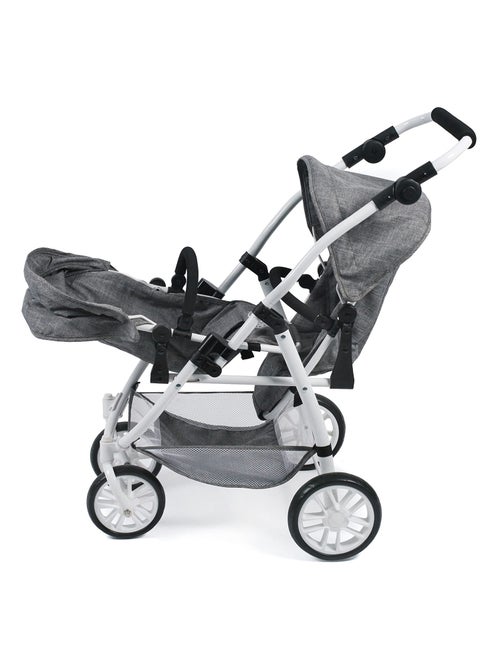 Le buggy Twinny pour poupées, Anthracite - Kiabi