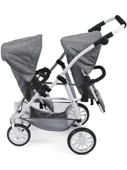 Le buggy Twinny pour poupées, Anthracite - Kiabi