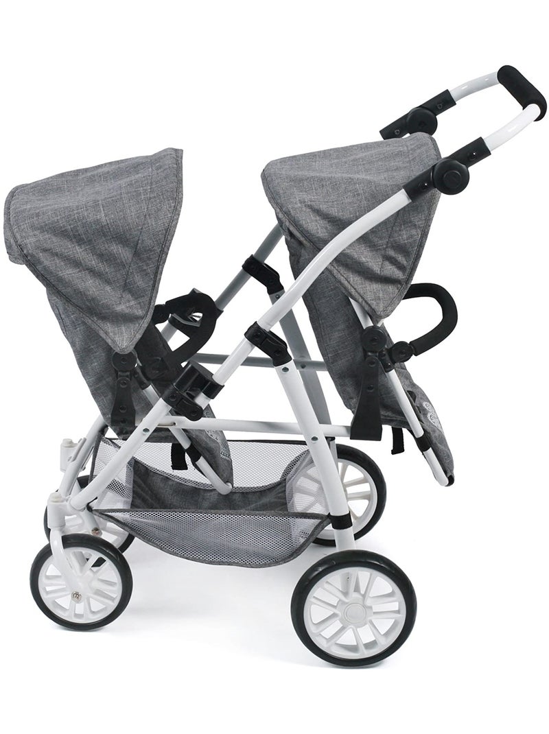 Le buggy Twinny pour poupées, Anthracite Gris - Kiabi