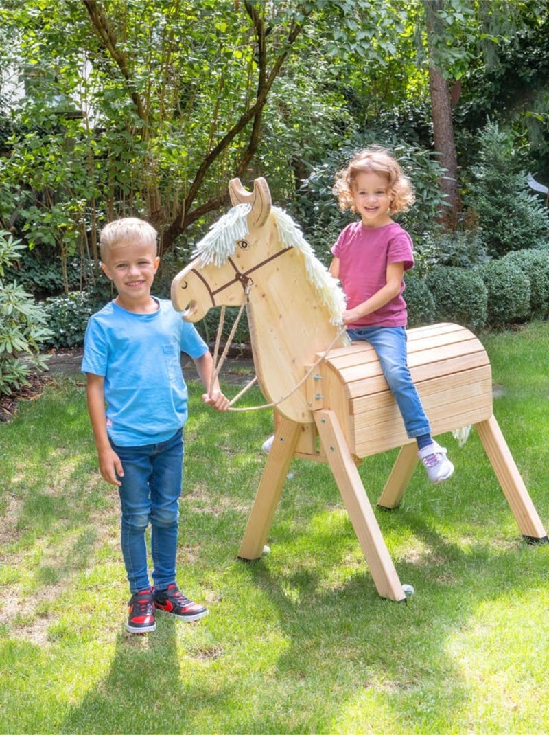 Le cheval de jardin Monty Beige - Kiabi