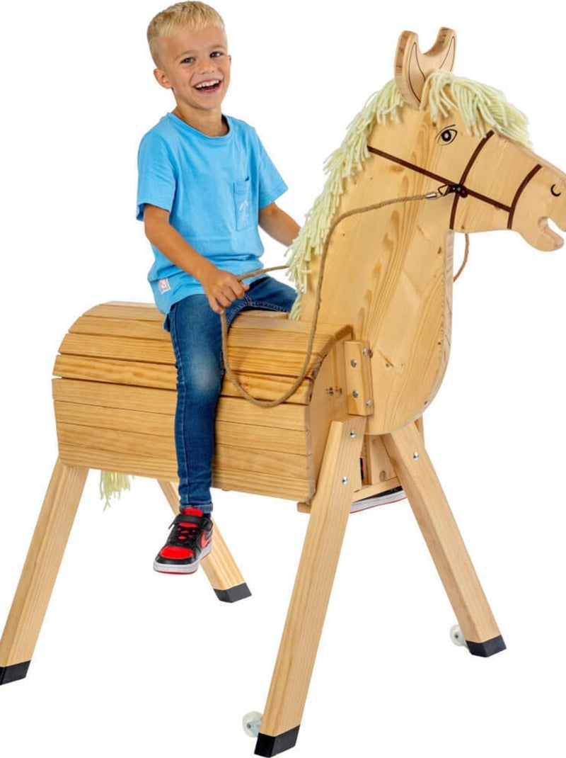 Le cheval de jardin Monty Beige - Kiabi