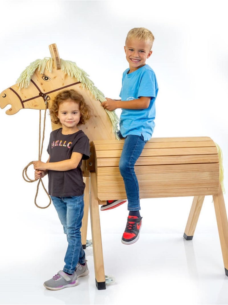 Le cheval de jardin Monty Beige - Kiabi