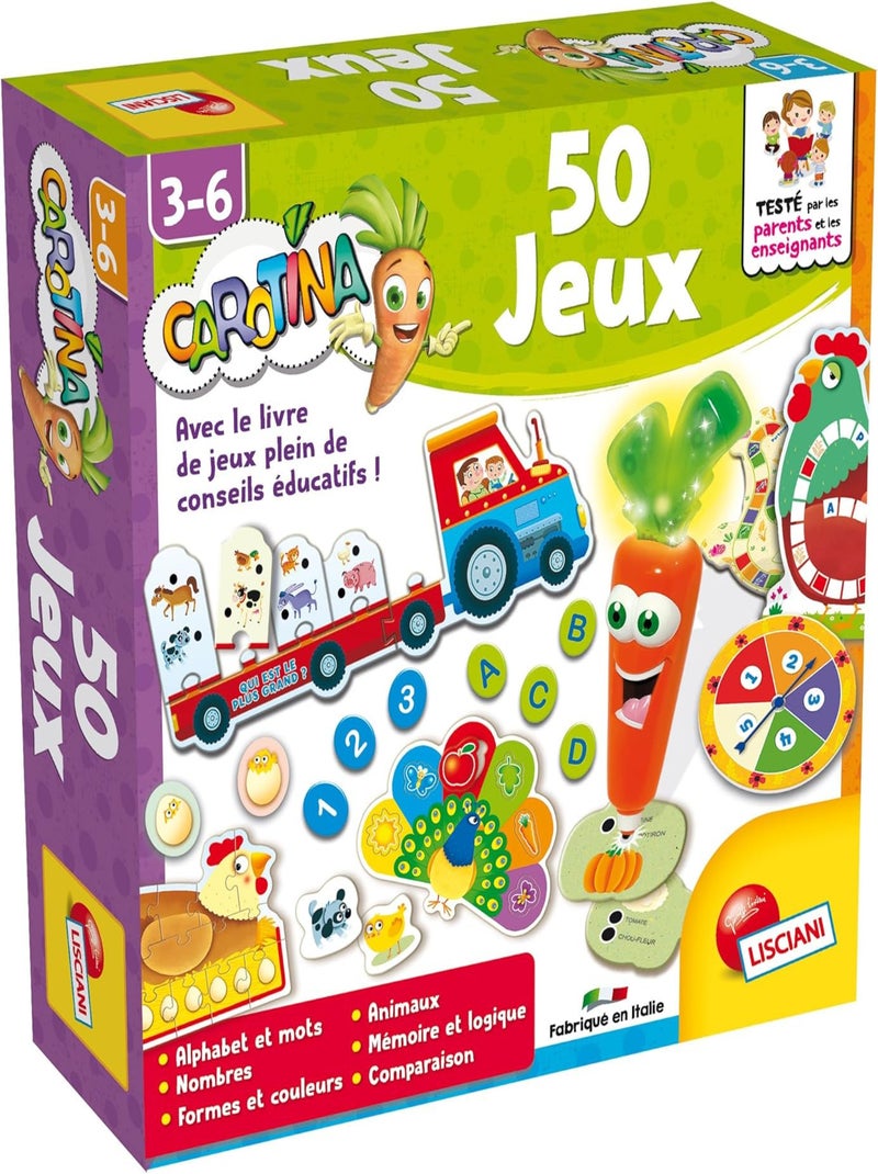 Le Coffret 50 Jeux - Lisciani Multicolore - Kiabi