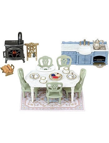 Le coffret d’ameublement du manoir - sylvanian families - 5867 - mini univers