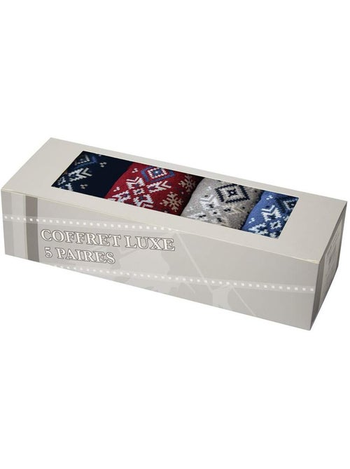 Le coffret de 4 paires de chaussettes motifs jacquard - atlas for men - Kiabi Le coffret de 4 paires de chaussettes motifs jacquard - atlas for men - Kiabi