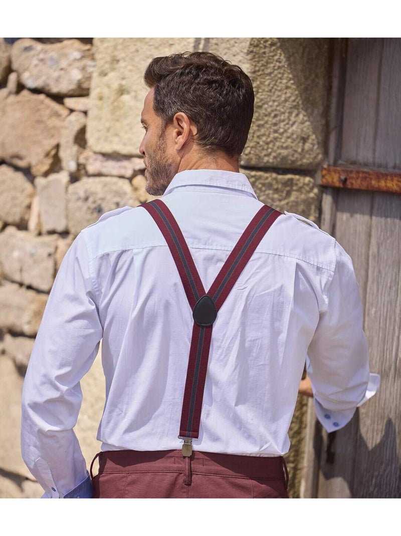 Le coffret de bretelles  - atlas for men Bordeaux - Kiabi