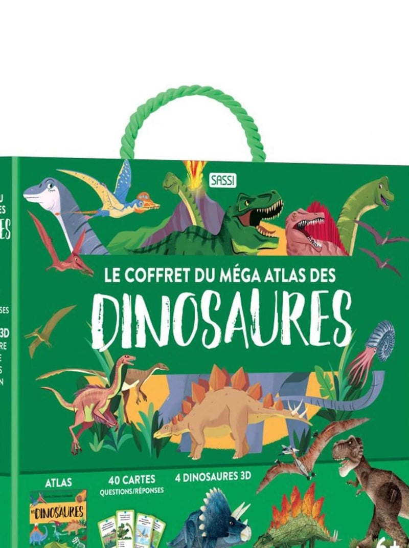 Le coffret du méga atlas des dinosaures N/A - Kiabi
