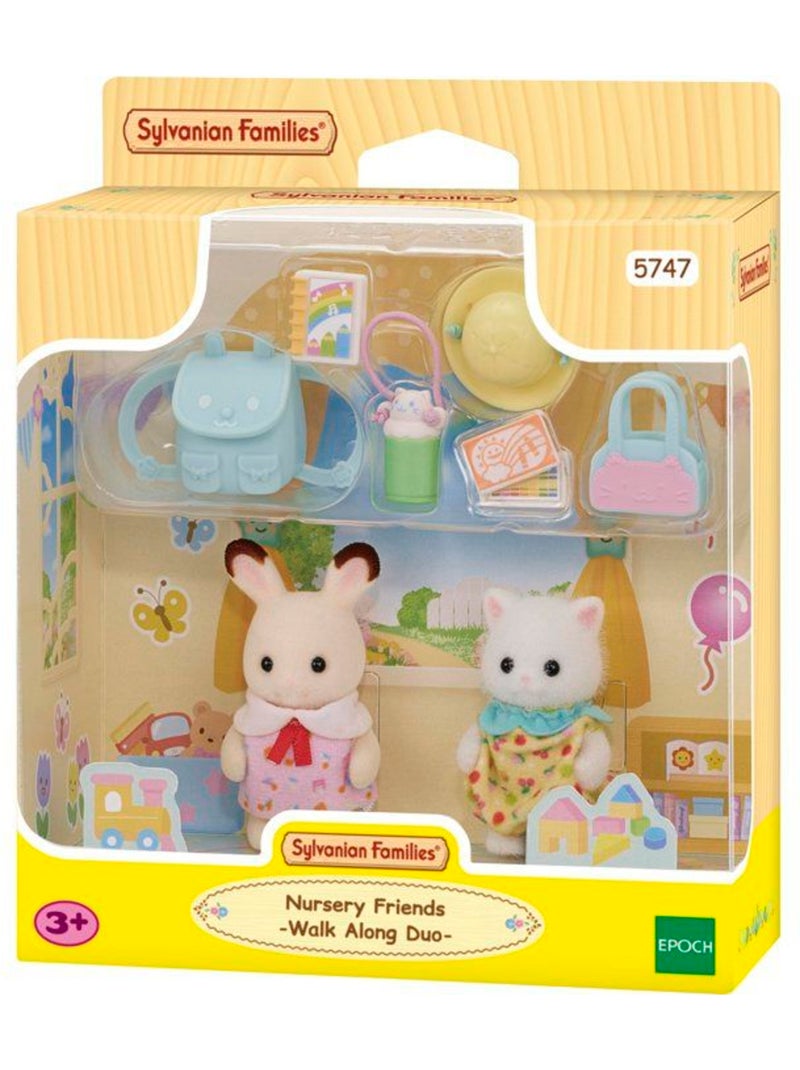 Le duo des bébés en promenade - Sylvanian Families - 5747 Jaune - Kiabi