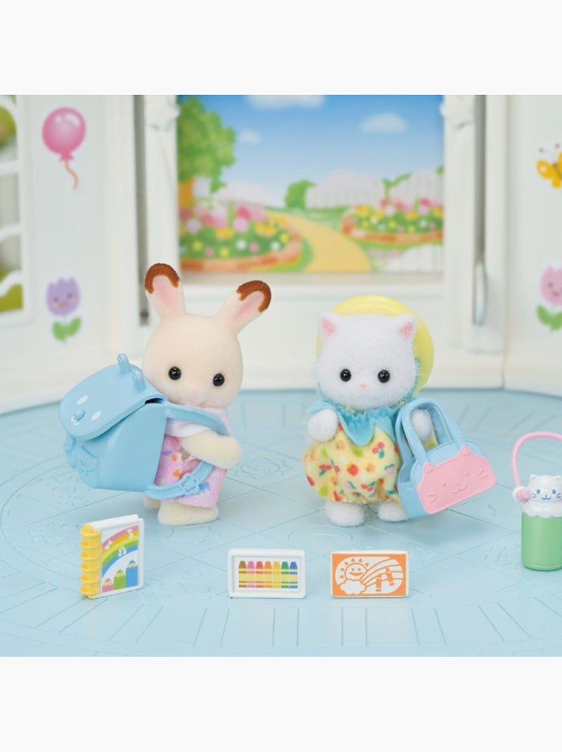 Le duo des bébés en promenade - Sylvanian Families - 5747 Jaune - Kiabi