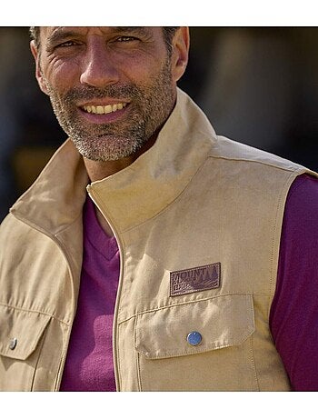 Le gilet sans manches multipoche en suédine - atlas for men