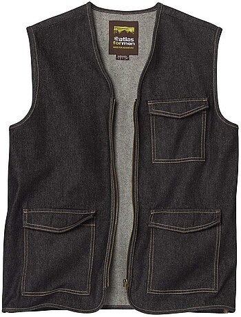 Gilet reporter en jean - atlas for men