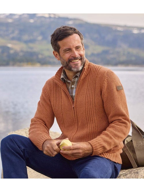 Le gilet tricot zippé mountain - atlas for men - Kiabi Le gilet tricot zippé mountain - atlas for men - Kiabi