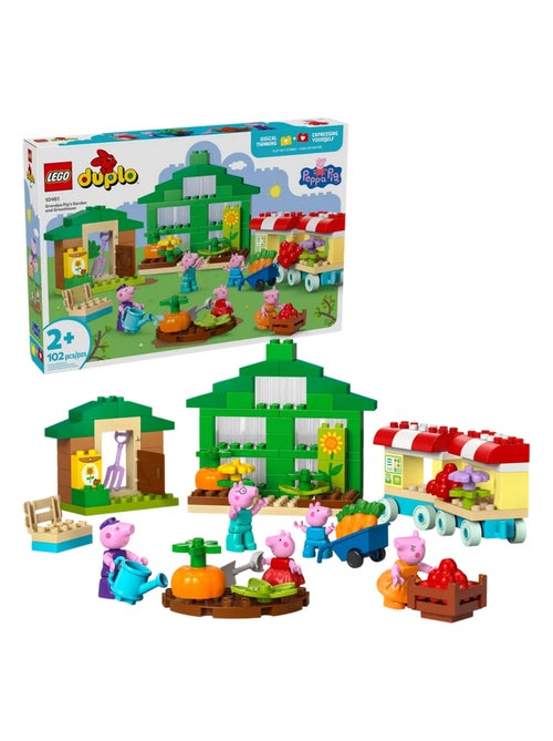 Le jardin de Papy Pig et la serre - Kiabi