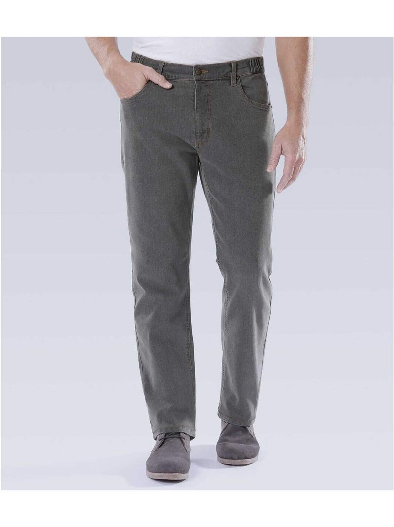 Le Jean Regular Stretch Confort - ATLAS FOR MEN Gris - Kiabi