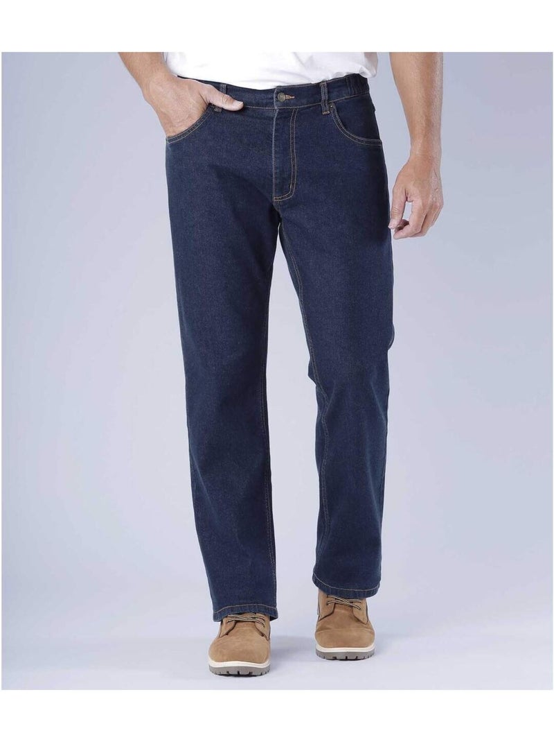 Le jean regular stretch confort brut  - atlas for men Bleu foncé - Kiabi