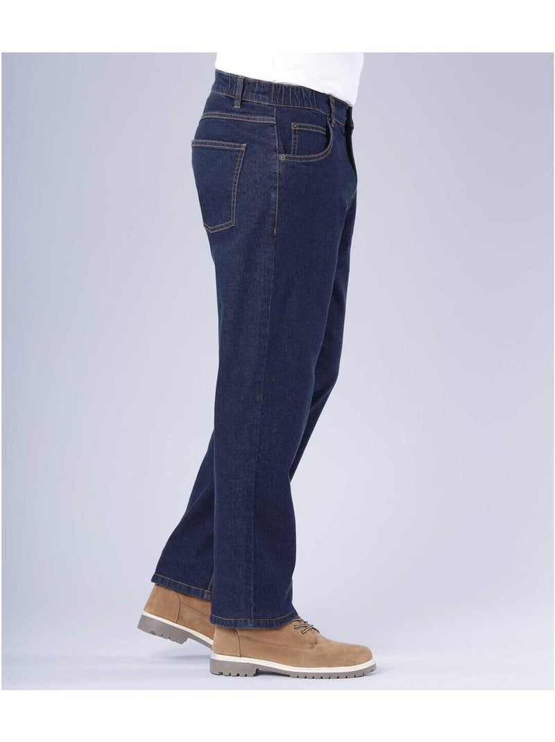 Le jean regular stretch confort brut  - atlas for men Bleu foncé - Kiabi