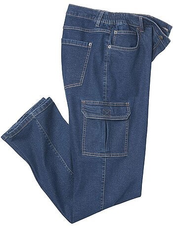 Le Jean Taille Semi-Elastiquée Cargo Stretch - ATLAS FOR MEN