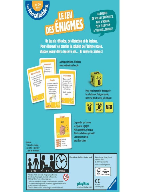 Le jeu des énigmes des Incollables - Kiabi