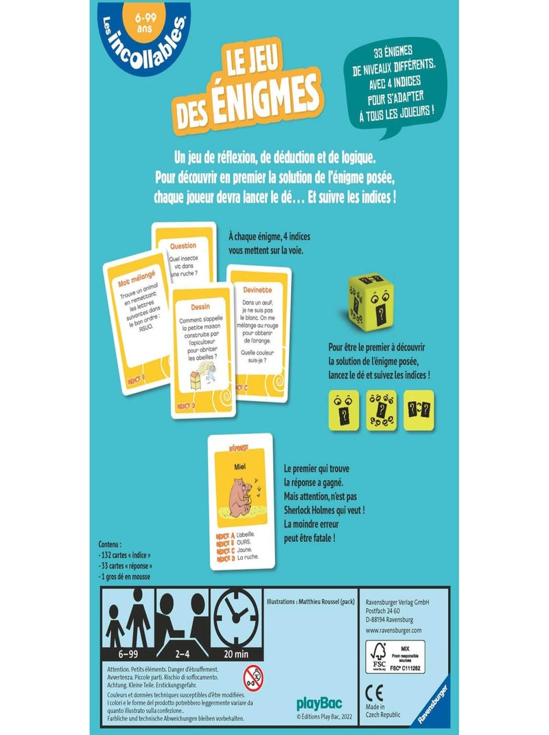 Le jeu des énigmes des Incollables N/A - Kiabi