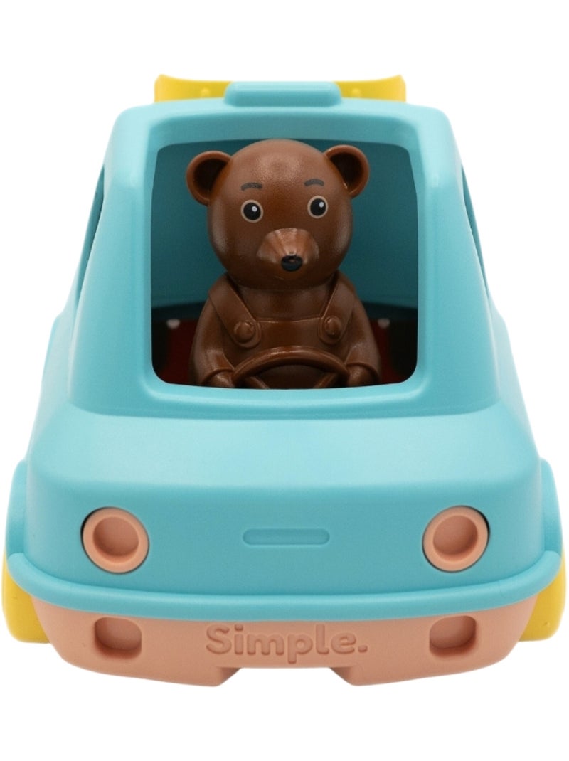 Le Jouet Simple - Camion Pompier de Petit Ours Brun Bleu - Kiabi