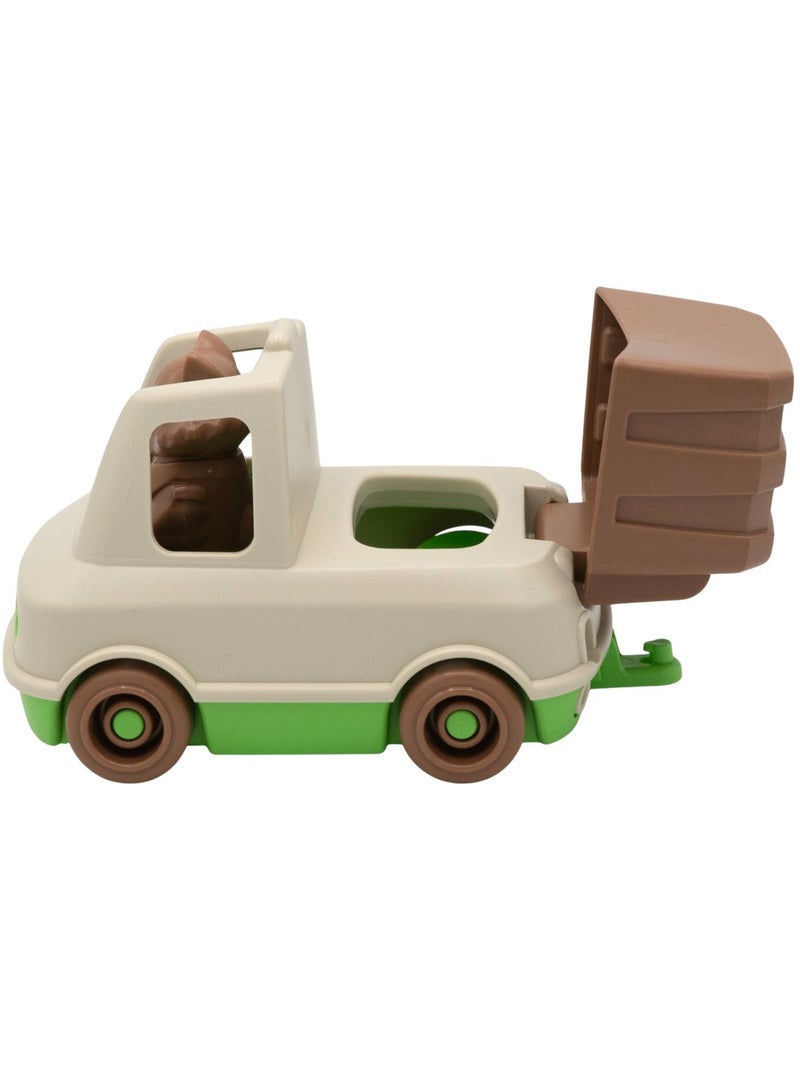 Le Jouet Simple - Camion Poubelle Beige - Kiabi