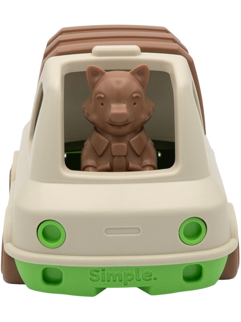 Le Jouet Simple - Camion Poubelle Beige - Kiabi
