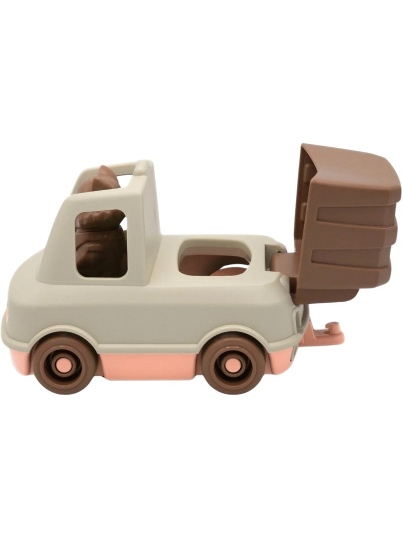 Le Jouet Simple - Camion Poubelle Beige - Kiabi
