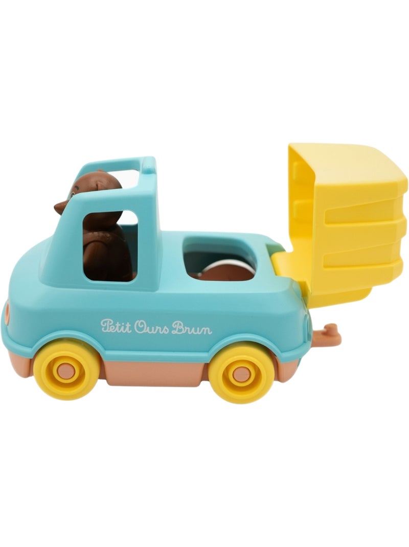 Le Jouet Simple - Camion Poubelle de Petit Ours Brun Bleu - Kiabi