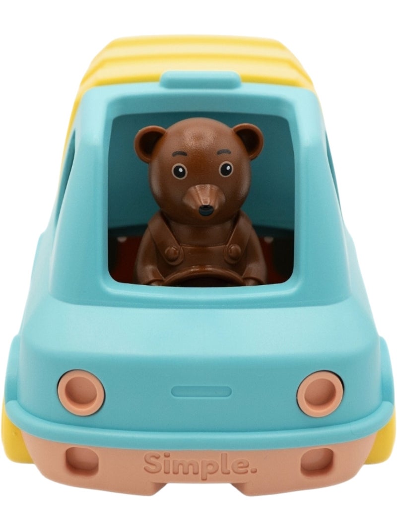 Le Jouet Simple - Camion Poubelle de Petit Ours Brun Bleu - Kiabi