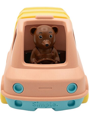 Le Jouet Simple - Camion Poubelle de Petit Ours Brun