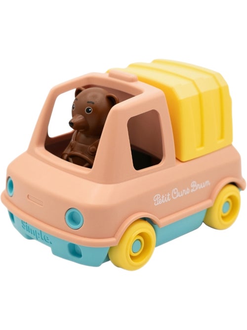 Le Jouet Simple - Camion Poubelle de Petit Ours Brun - Kiabi