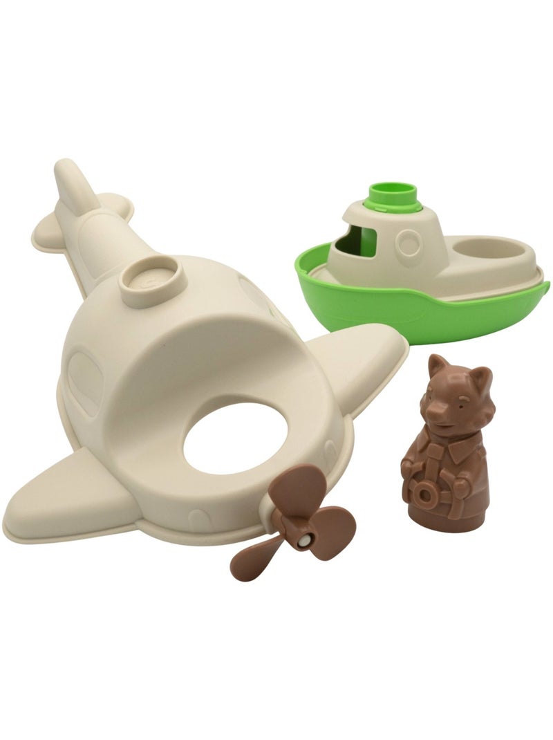 Le Jouet Simple - Hydravion Bateau Beige - Kiabi