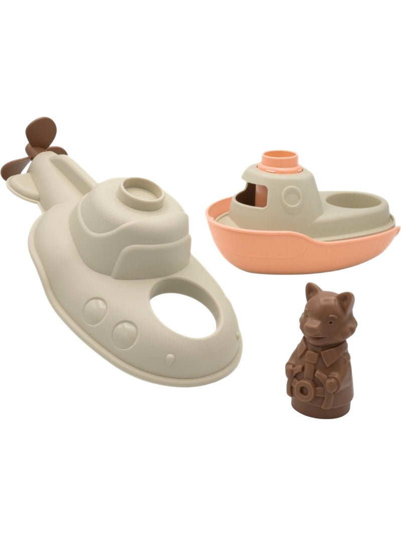 Le Jouet Simple - Sous-Marin Bateau Beige - Kiabi
