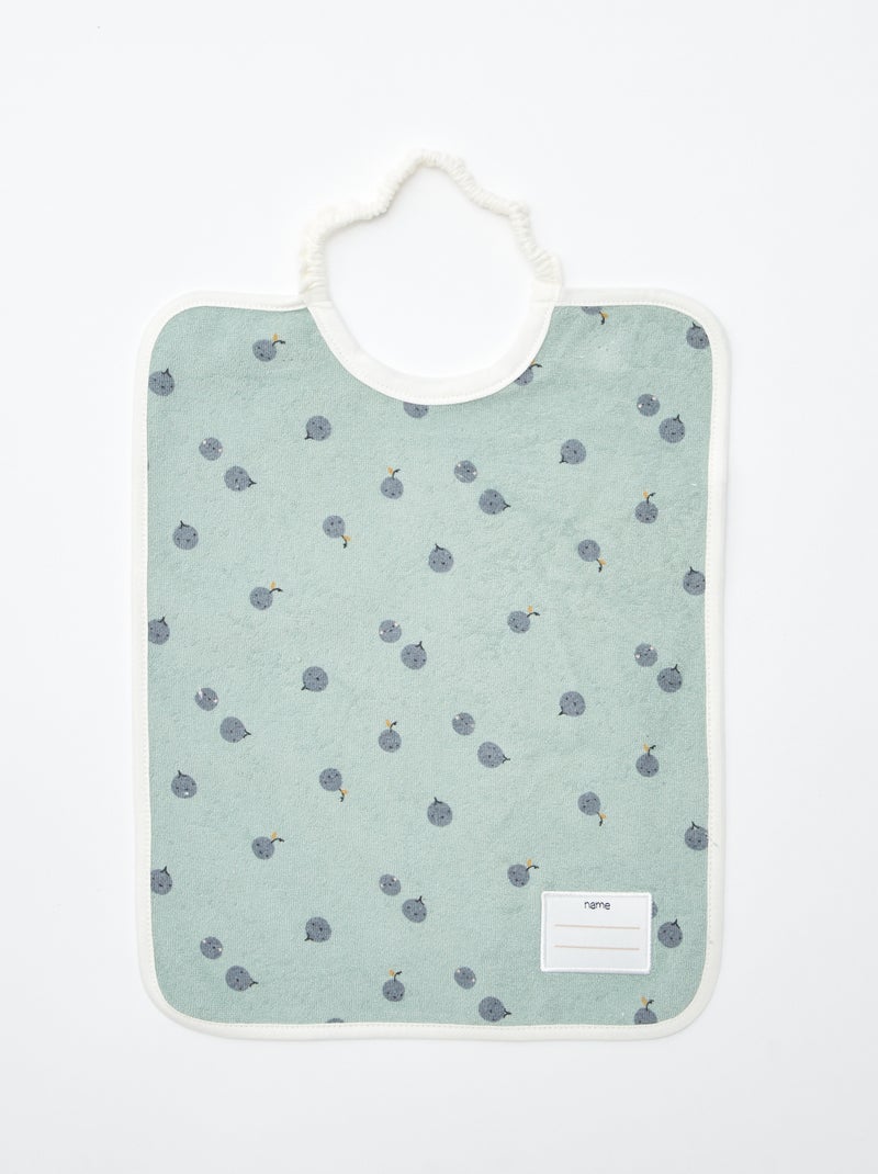 Le lot de 2 bavoirs à l'encolure élastiquée VERT - Kiabi