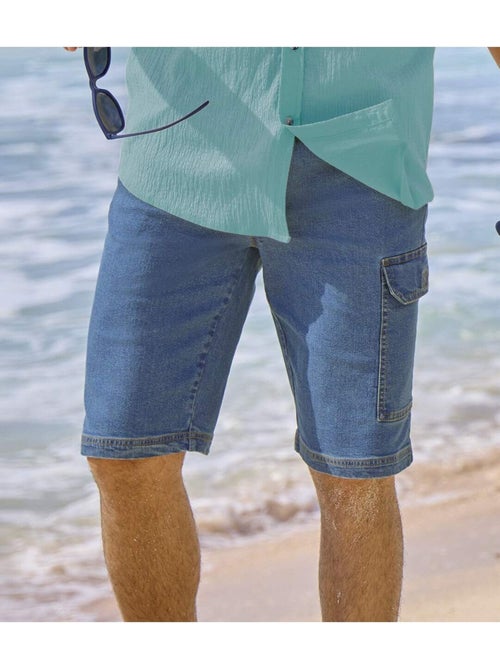 Le lot de 2 bermudas en jean stretch confort  - atlas for men - Kiabi
