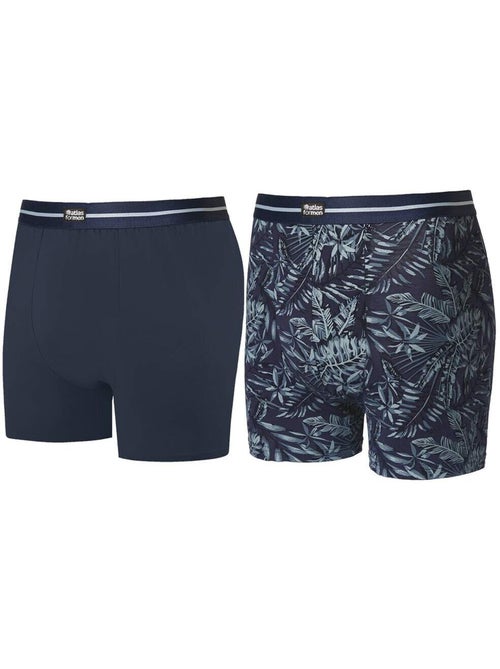Le lot de 2 boxers en coton stretch  - atlas for men - Kiabi