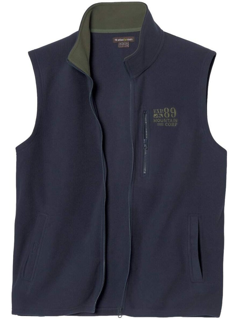 Le lot de 2 gilets polaire sans manches outdoor  - atlas for men Bleu Vert - Kiabi