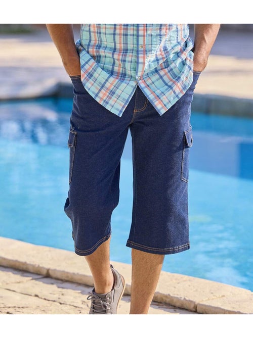 Le Lot de 2 Pantacourts Cargo en Jean  - ATLAS FOR MEN - Kiabi