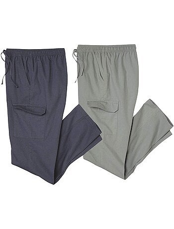 Le Lot de 2 Pantalons Détente Cargo - ATLAS FOR MEN