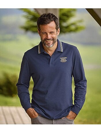 Le lot de 2 polos manches longues en coton - atlas for men