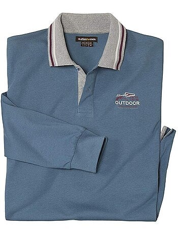 Le lot de 2 polos manches longues en coton - atlas for men